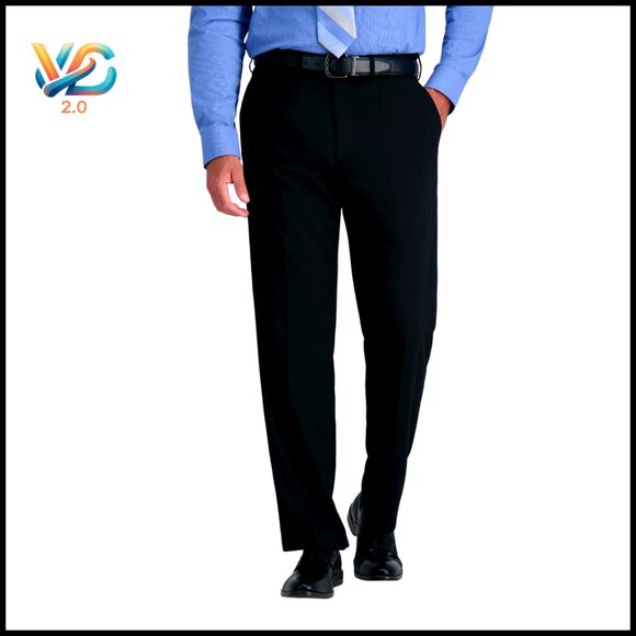 Classic Fit Stretch Suit Jacket Polyester Rayon Blend Office Formal